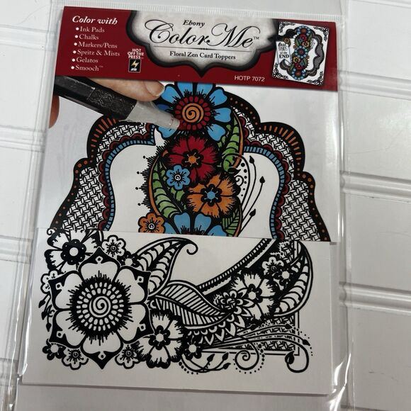 Hot Off The Press Color Me Card Toppers Lot of 4 packages - Picture 5 of 9